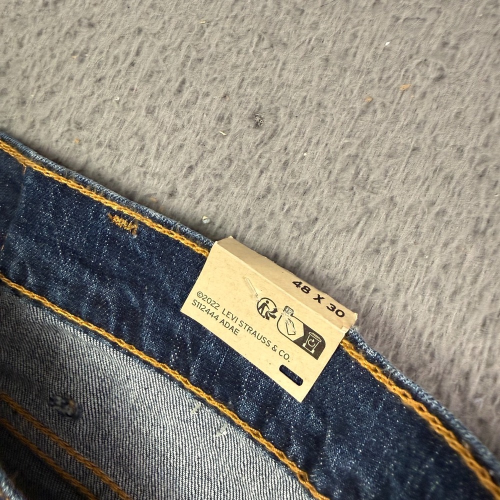 NEW Levi's 541 Athletic Fit Jeans Men's Big & Tall 48x30 Blue Denim Stretch - Picture 3 of 10